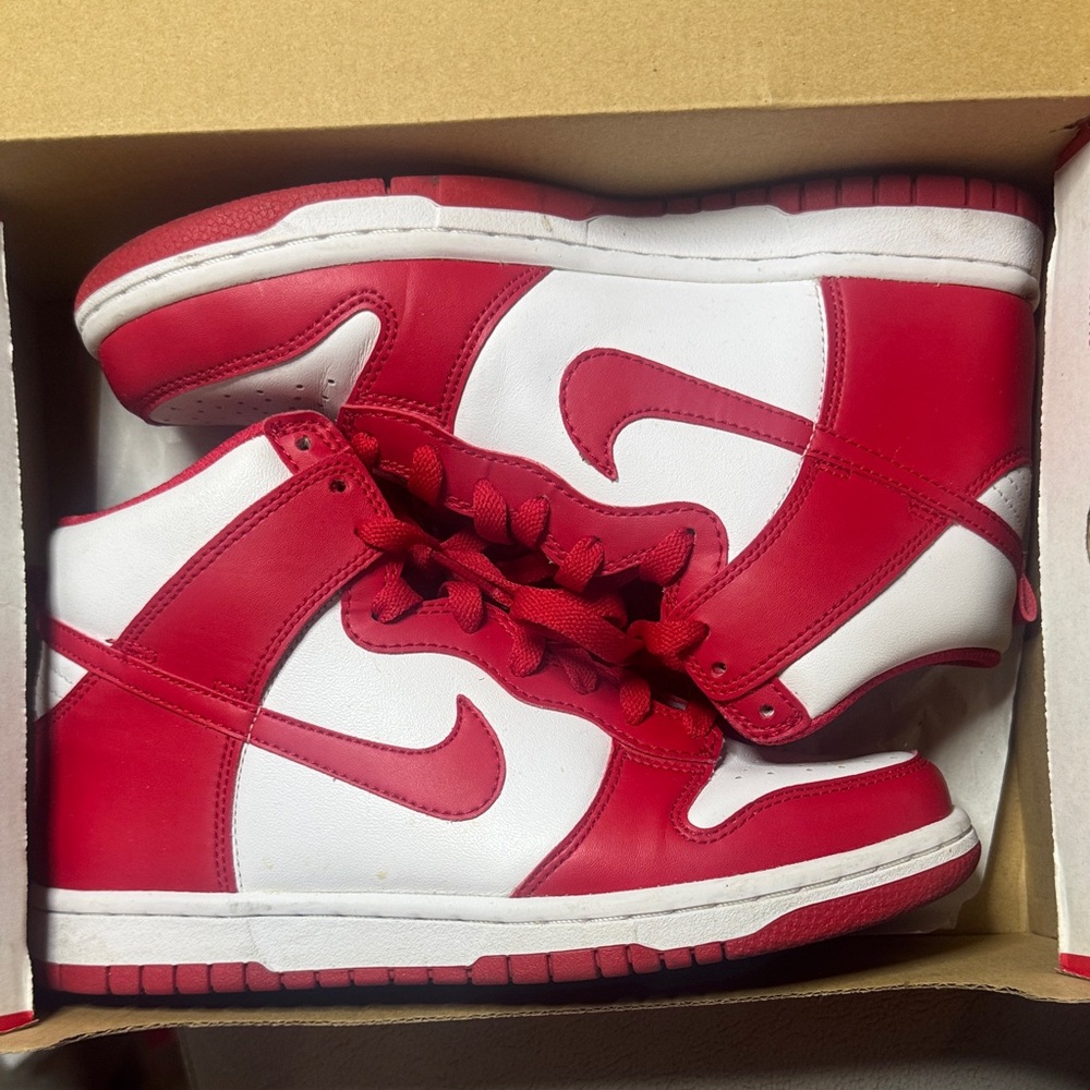 Nike Red and White Sneakers